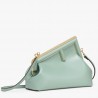 Fendi First Small Bag In Mint Green Nappa Leather 604