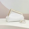 Fendi First Small Bag In White Nappa Leather 681