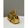 Fendi First Small Bag In Gold Laminated Leather 752