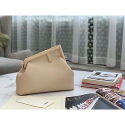 Fendi First Medium Bag In Beige Nappa Leather 835