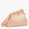 Fendi First Medium Bag In Powder Pink Nappa Leather 865