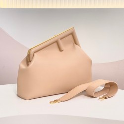 Fendi First Medium Bag In Powder Pink Nappa Leather 865