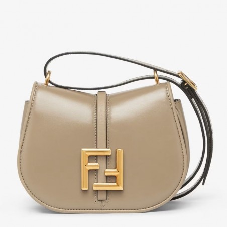 Fendi C’mon Small Bag in Grey Calfskin 859