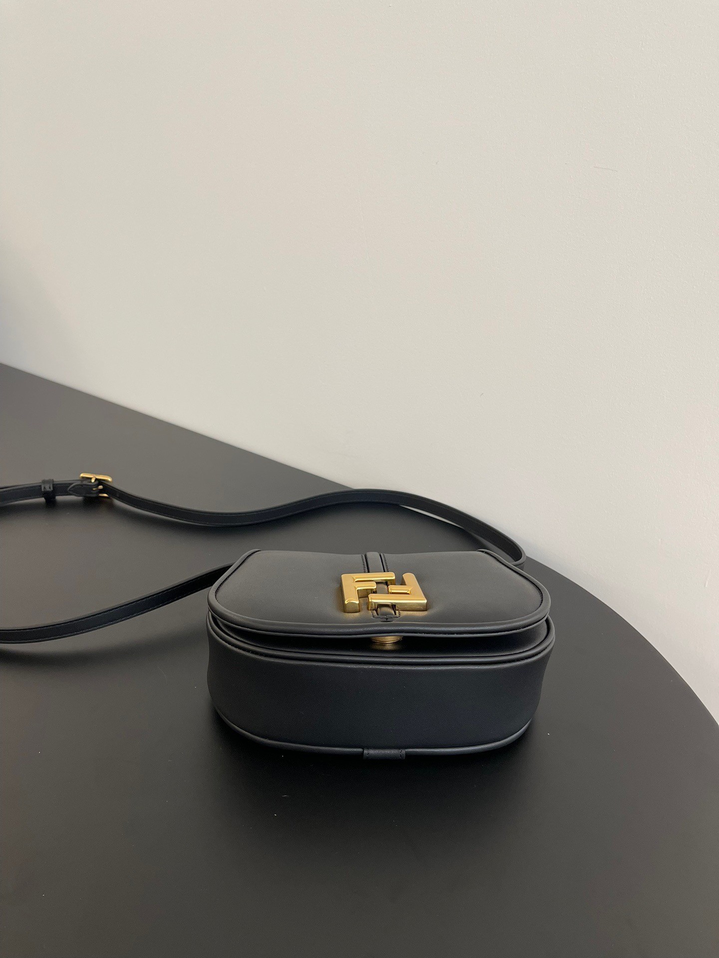 Fendi C’mon Small Bag in Black Calfskin 351