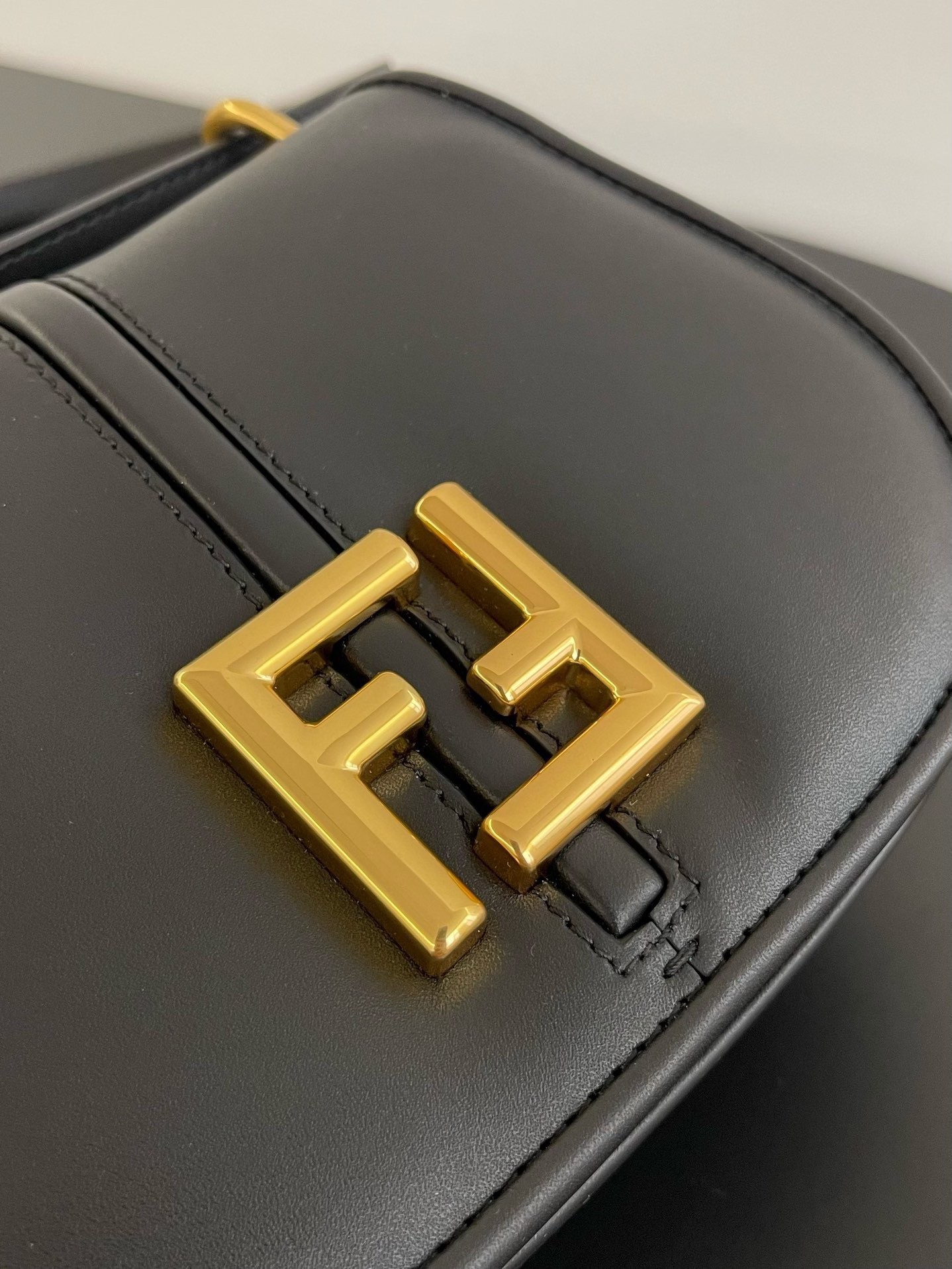 Fendi C’mon Small Bag in Black Calfskin 351