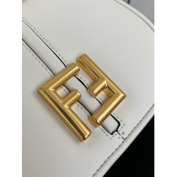 Fendi C’mon Small Bag in White Calfskin 390