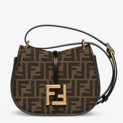 Fendi C’mon Small Bag in FF Jacquard Fabric 424