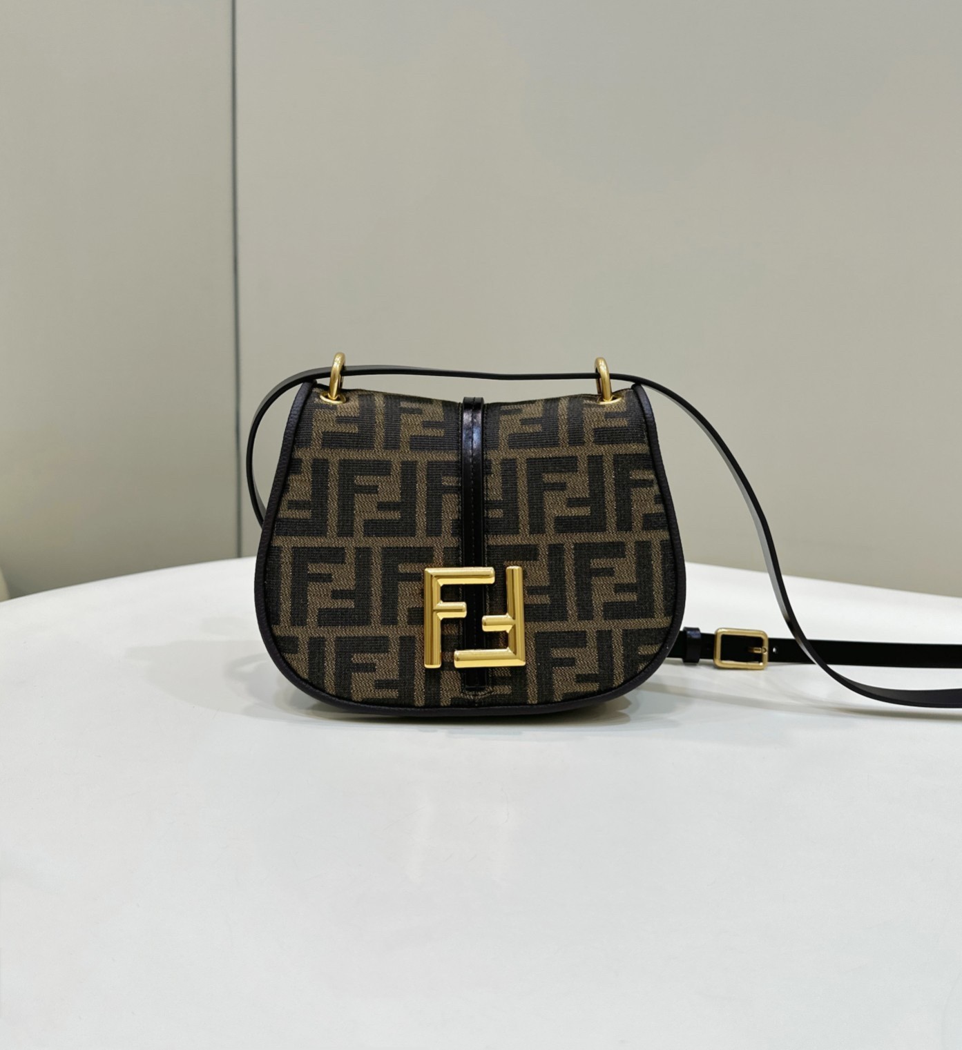 Fendi C’mon Small Bag in FF Jacquard Fabric 424