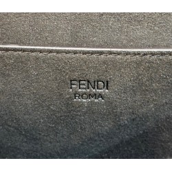 Fendi C’mon Medium Bag in FF Jacquard Fabric and Leather 541