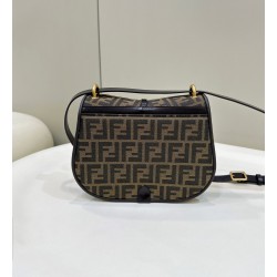 Fendi C’mon Medium Bag in FF Jacquard Fabric and Leather 541