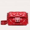 Valentino Mini Candystud Crossbody Bag In Red Lambskin 442