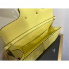 Valentino Loco Large Shoulder Bag In Yellow Calfskin 335