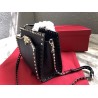 Valentino Black Small Rockstud Top Handle Bag 365