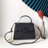 Valentino Small Vsling Handbag In Black Grainy Calfskin 398