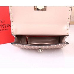 Valentino Medium Rockstud Spike Chain Nude Bag 428