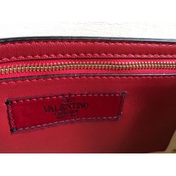 Valentino Rockstud Spike Medium Bag In White Nappa Leather 464
