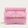 Valentino Roman Stud Chain Bag In Pink Lambskin 723