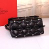 Valentino Garavani Black Quilted Candystud Top Handle Bag 774