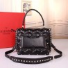 Valentino Garavani Black Quilted Candystud Top Handle Bag 774