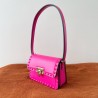 Valentino Rockstud23 Small Shoulder Bag in Pink Calfskin 909