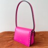 Valentino Rockstud23 Small Shoulder Bag in Pink Calfskin 909