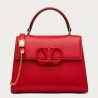 Valentino Small Vsling Handbag In Red Grainy Calfskin 052