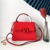 Valentino Small Vsling Handbag In Red Grainy Calfskin 052