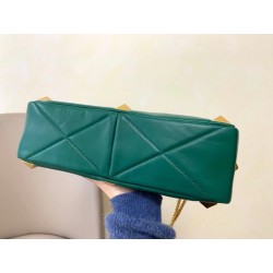 Valentino Roman Stud Chain Bag In Green Lambskin 107