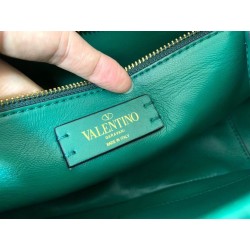 Valentino Roman Stud Chain Bag In Green Lambskin 107