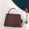 Valentino Vsling Handbag In Bordeaux Grainy Calfskin 103