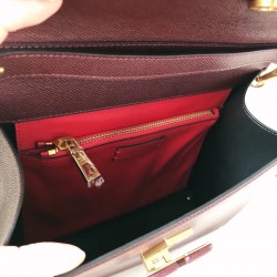 Valentino Vsling Handbag In Bordeaux Grainy Calfskin 103