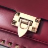 Valentino Rockstud Crossbody Bag In Red Calfskin  198