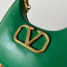 Valentino Stud Sign Hobo Bag In Green Calfskin 733