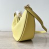 Valentino VLogo Moon Small Hobo Bag with Chain in Yellow Leather 819