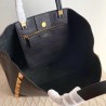 Valentino Roman Stud Tote Bag In Black Grainy Calfskin 909