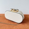 Valentino VLogo Signature Mini Bucket Bag in White Leather 003