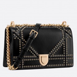 Dior Diorama Bag In Black Eyelets Lambskin 593