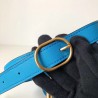 Valentino Small Supervee Crossbody Bag In Neon Blue Leather 946