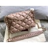 Valentino Small Candystud Crossbody Bag In Poudre Lambskin 050