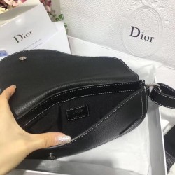 Dior Black DIOR x KAWS Pouch Saddle Bag 864