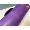 Valentino Stud Sign Shoulder Bag In Purple Nappa Leather 898