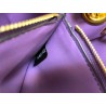 Valentino Stud Sign Shoulder Bag In Purple Nappa Leather 898