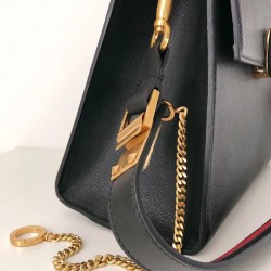 Valentino Vsling Handbag In Black Grainy Calfskin 019