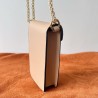 Valentino Loco Phone Case in Beige Leather with Chain 046