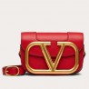 Valentino Small Supervee Crossbody Bag In Red Leather 087