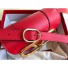 Valentino Small Supervee Crossbody Bag In Red Leather 087