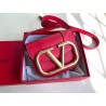 Valentino Small Supervee Crossbody Bag In Red Leather 087