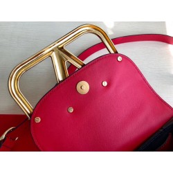 Valentino Small Supervee Crossbody Bag In Red Leather 087