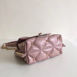 Valentino Mini Candystud Crossbody Bag In Poudre Lambskin 107