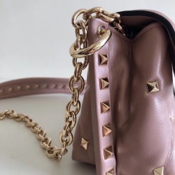 Valentino Mini Candystud Crossbody Bag In Poudre Lambskin 107